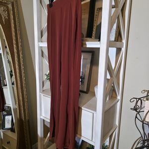 Zenana Elegant Rust Women's Pants Medium